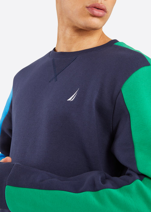 Nautica Rowen Sweatshirt - Blue - Detail