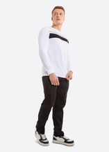 Load image into Gallery viewer, Nautica Royton Long Sleeve T-Shirt - White - Full Body
