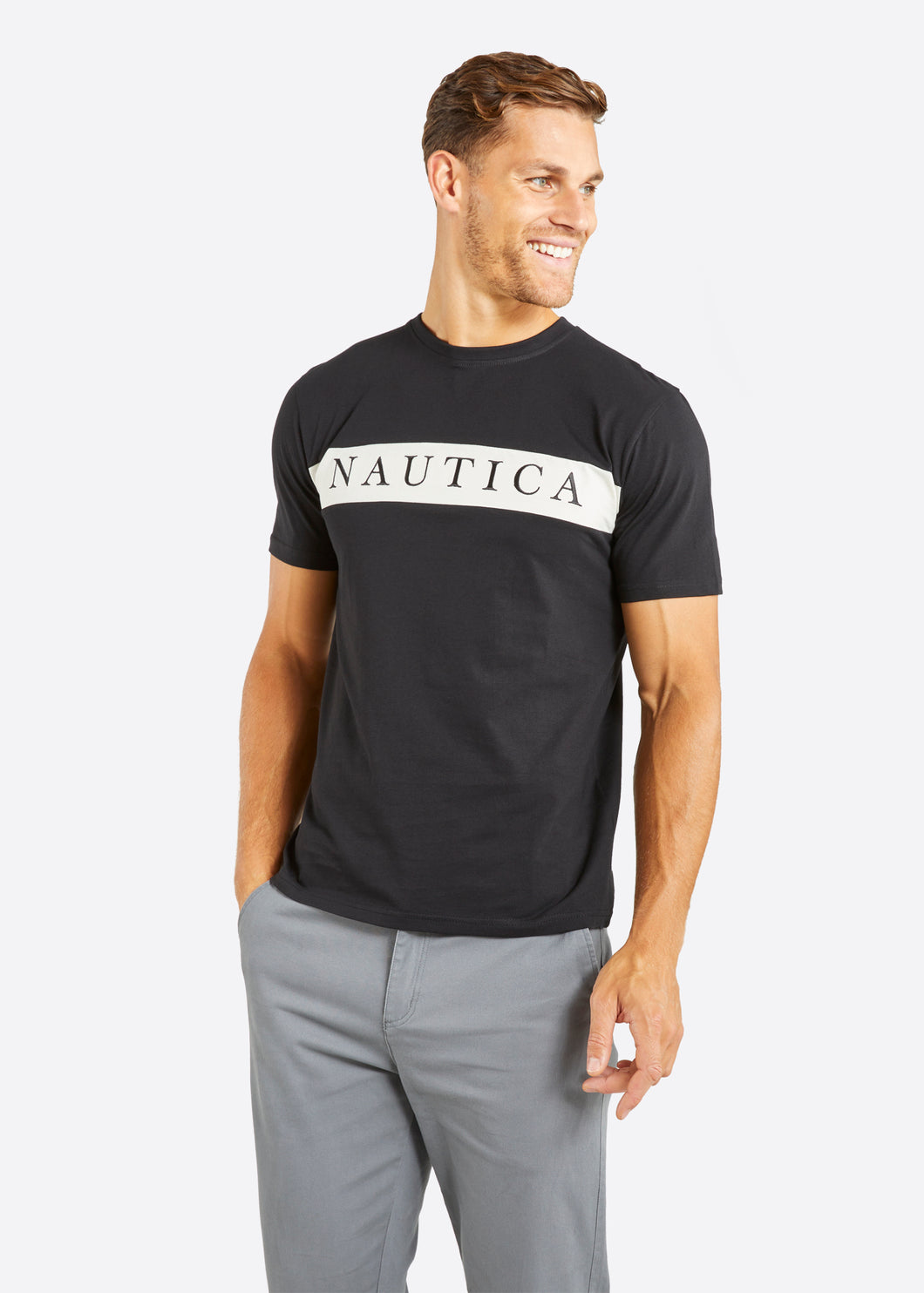 Nautica Sawyer T-Shirt - Black - Front