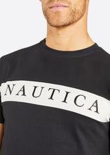 Load image into Gallery viewer, Nautica Sawyer T-Shirt - Black - Detail