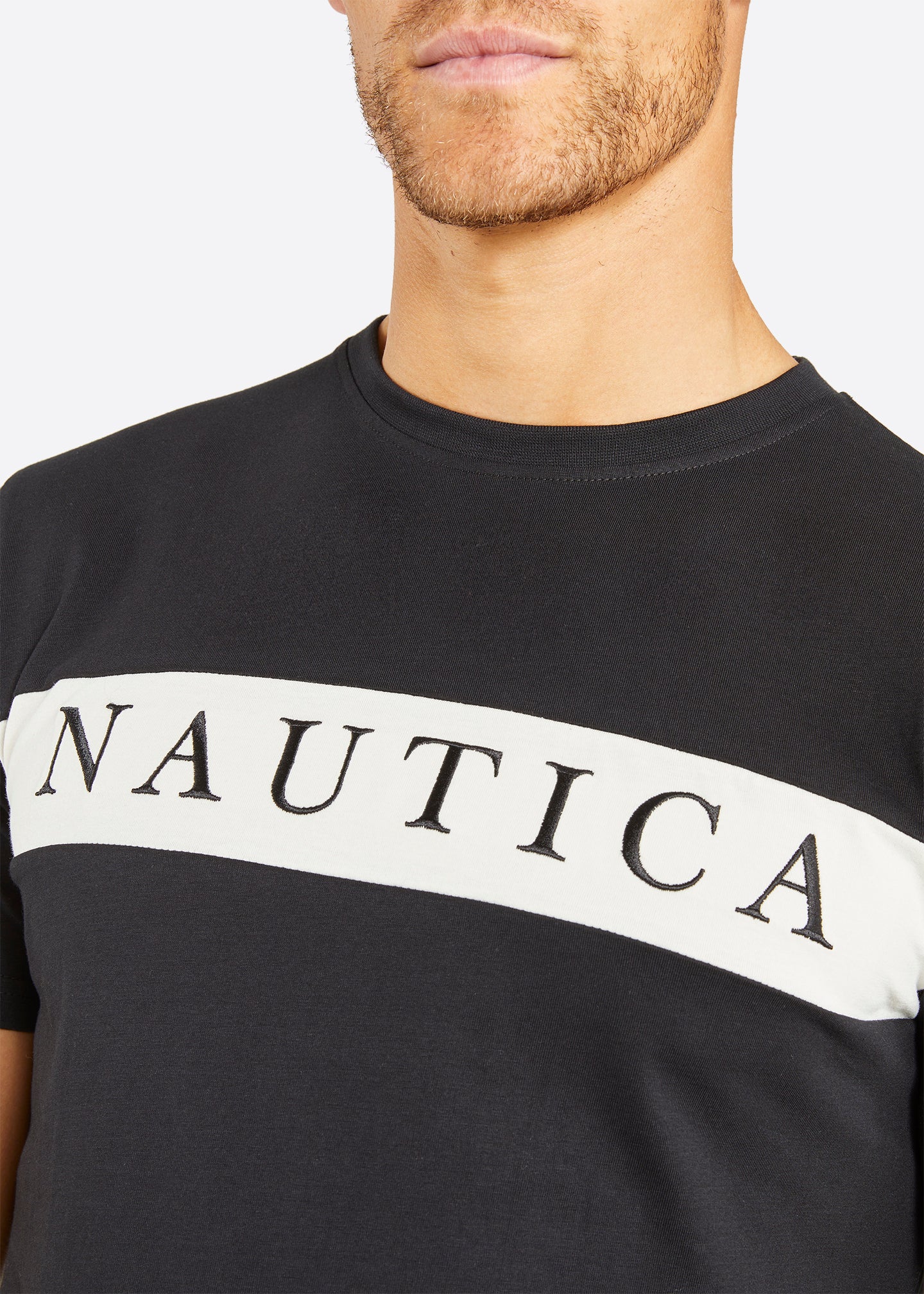 Nautica Sawyer T-Shirt - Black - Detail
