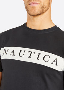 Nautica Sawyer T-Shirt - Black - Detail