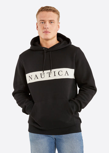Nautica Serge Overhead Hoodie - Black - Front