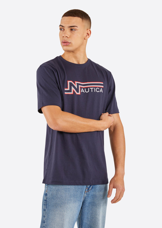 Nautica Spencer T-Shirt - Dark Navy - Front