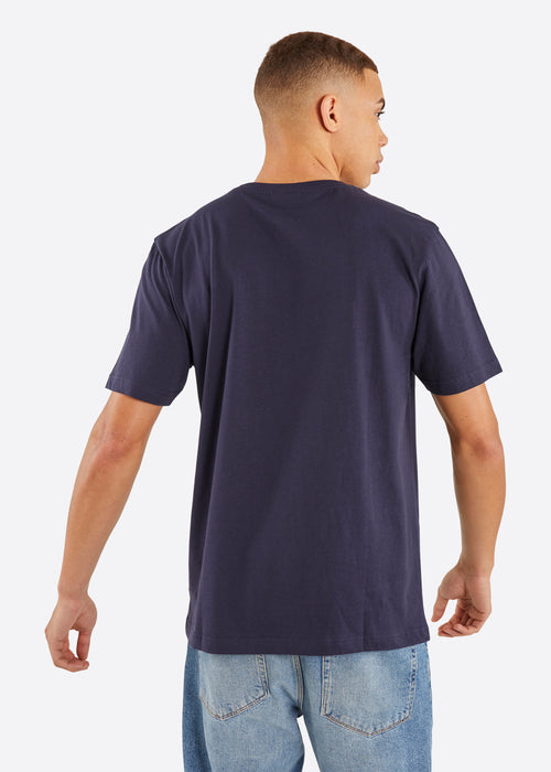 Nautica Spencer T-Shirt - Dark Navy - Back
