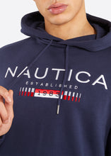 Load image into Gallery viewer, Nautica Troy Over Head Hoodie - Dark Navy - Detail