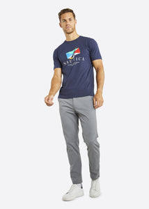 Nautica Vance T-Shirt - Dark Navy - Full Body