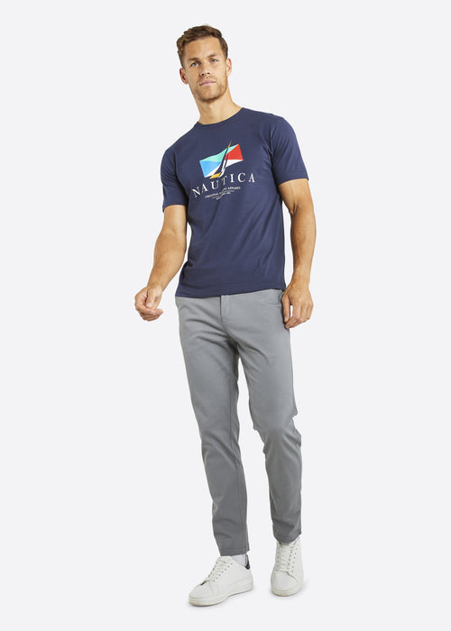Nautica Vance T-Shirt - Dark Navy - Full Body