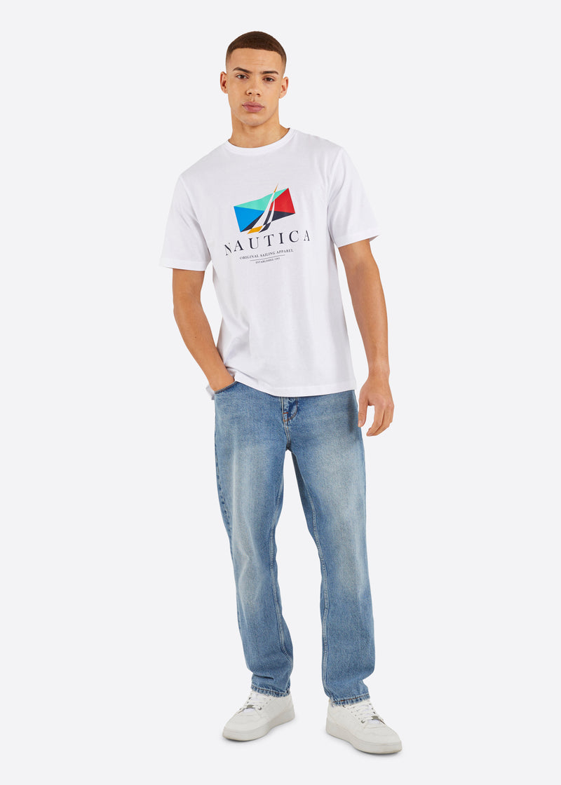 Nautica Vance T-Shirt - White - Full Body