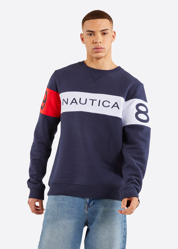 Nautica Vito Sweatshirt - Dark Navy - Front