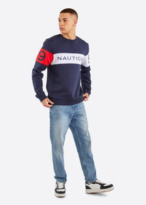 Nautica Vito Sweatshirt - Dark Navy - Full Body