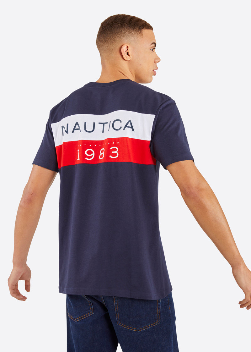 Nautica Zane T-Shirt - Dark Navy - Back
