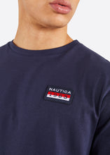 Load image into Gallery viewer, Nautica Zane T-Shirt - Dark Navy - Detail