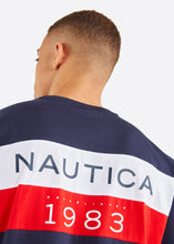 Load image into Gallery viewer, Nautica Zane T-Shirt - Dark Navy - Detail