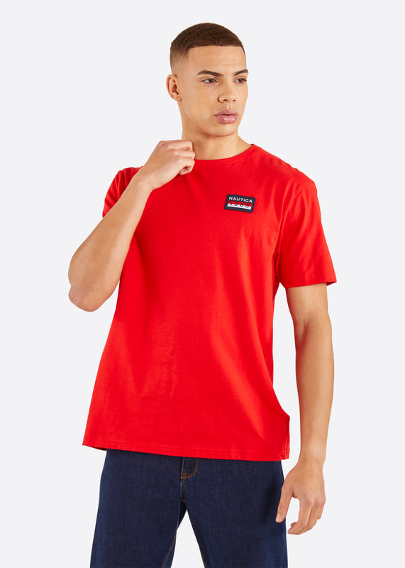 Nautica Zane T-Shirt - True Red - Front