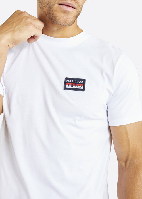 Nautica Zane T-Shirt - White - Detail