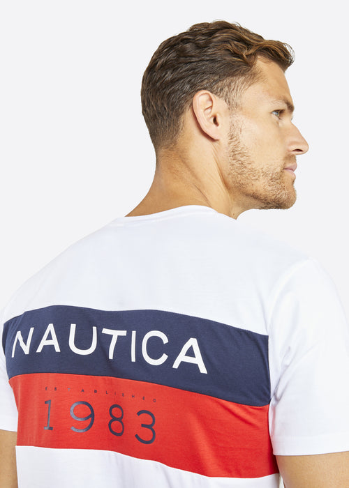 Nautica Zane T-Shirt - White - Detail