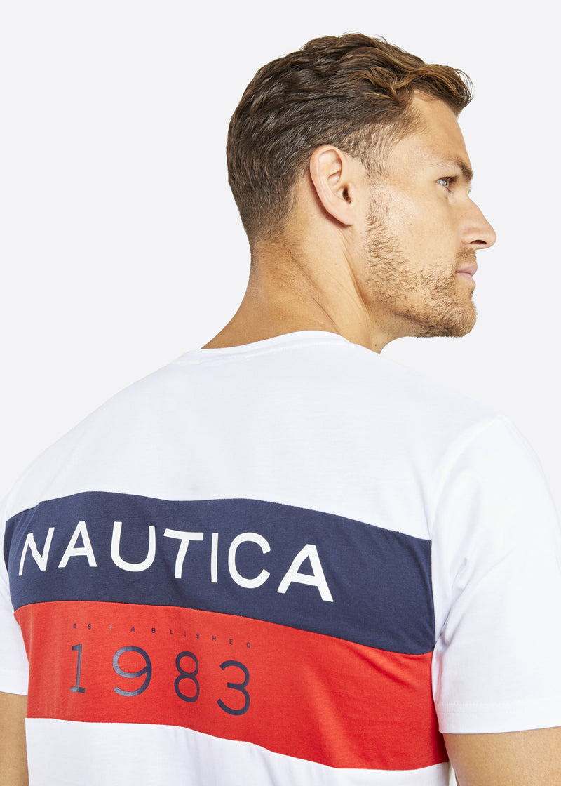 Nautica Zane T-Shirt - White - Detail