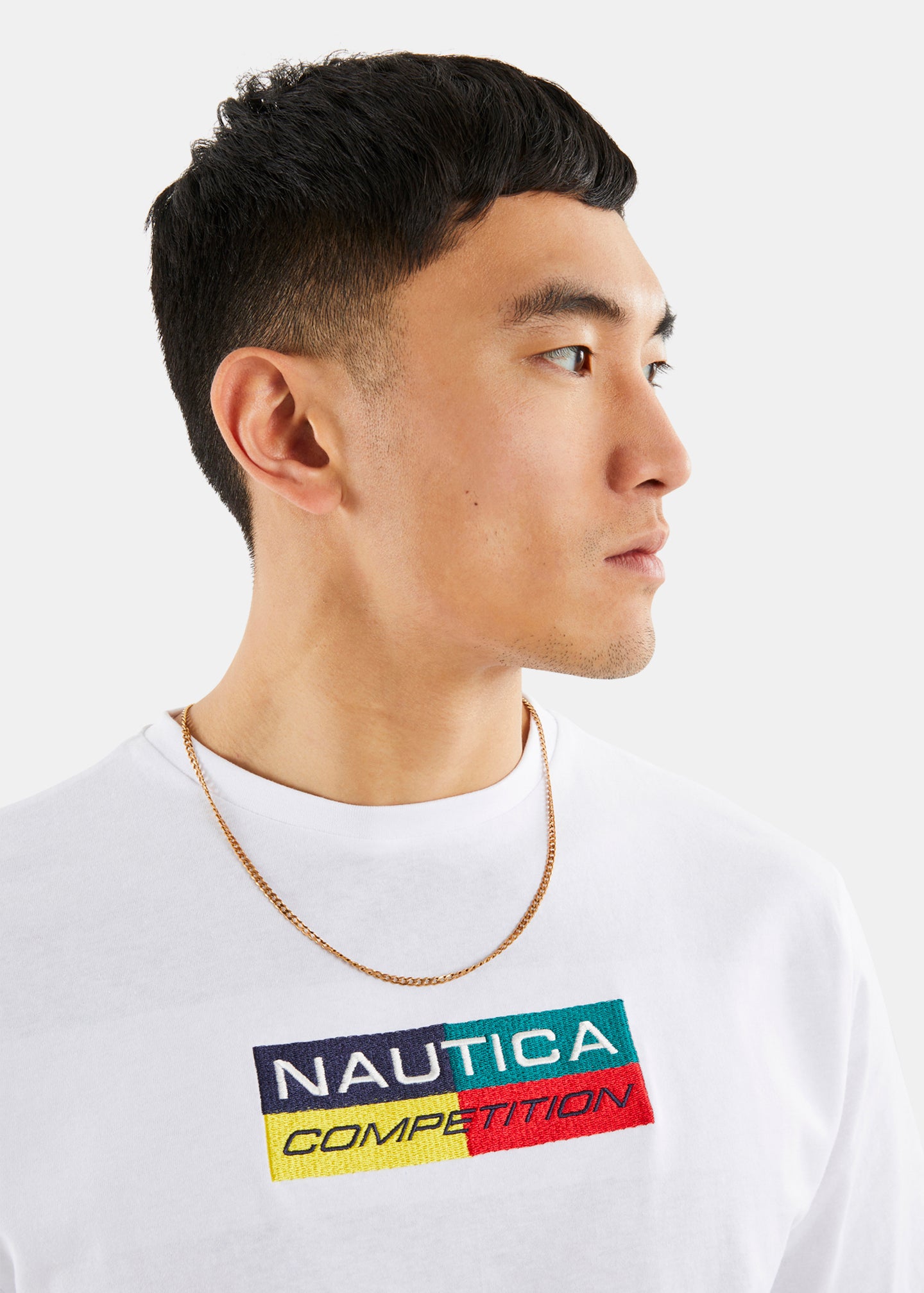 Nautica Competition Brac T-Shirt - White - Detail 