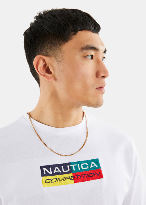 Nautica Competition Brac T-Shirt - White - Detail 