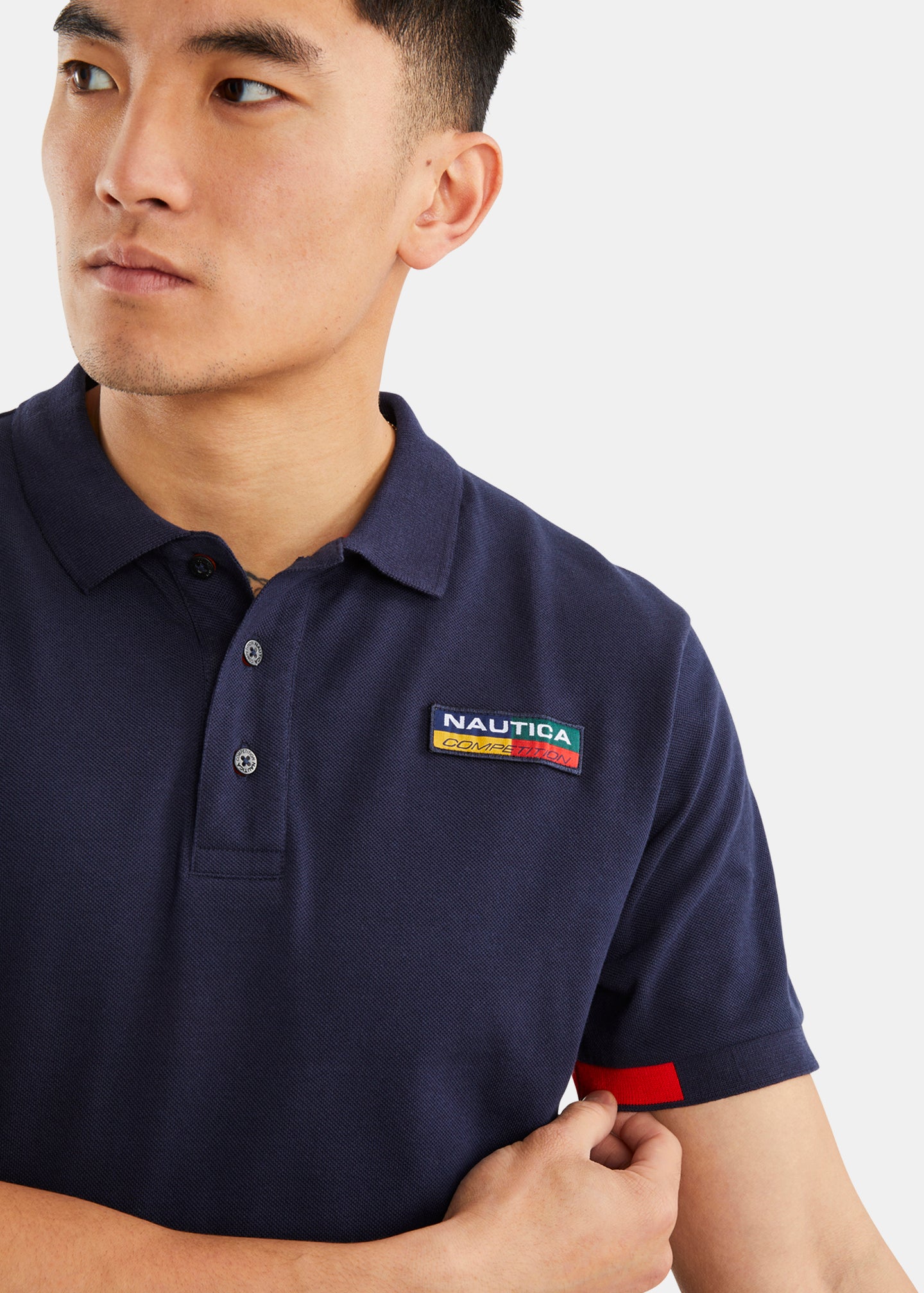 Nautica Competition Philae Polo Shirt - Dark Navy - Detail