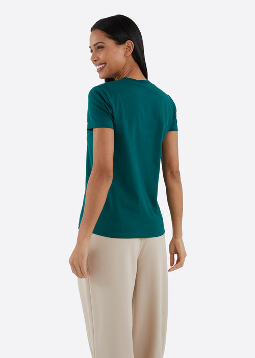 Nautica Emelie T-Shirt - Dark Green - Back