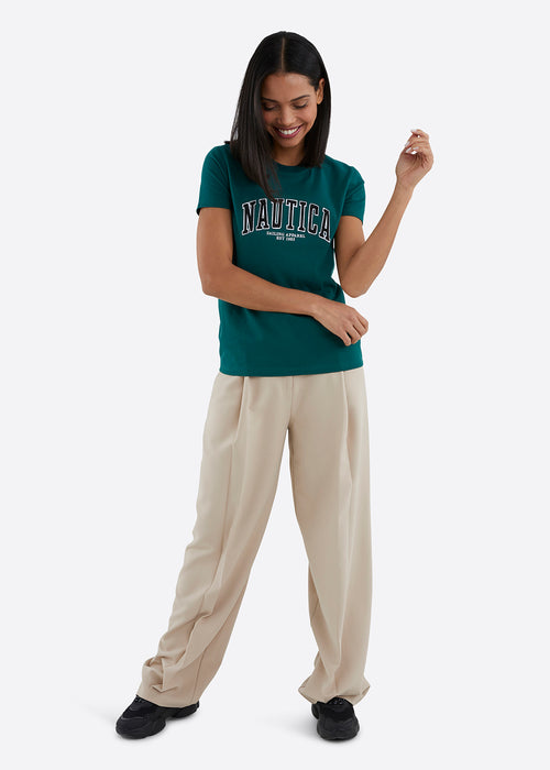 Nautica Emelie T-Shirt - Dark Green - Full Body