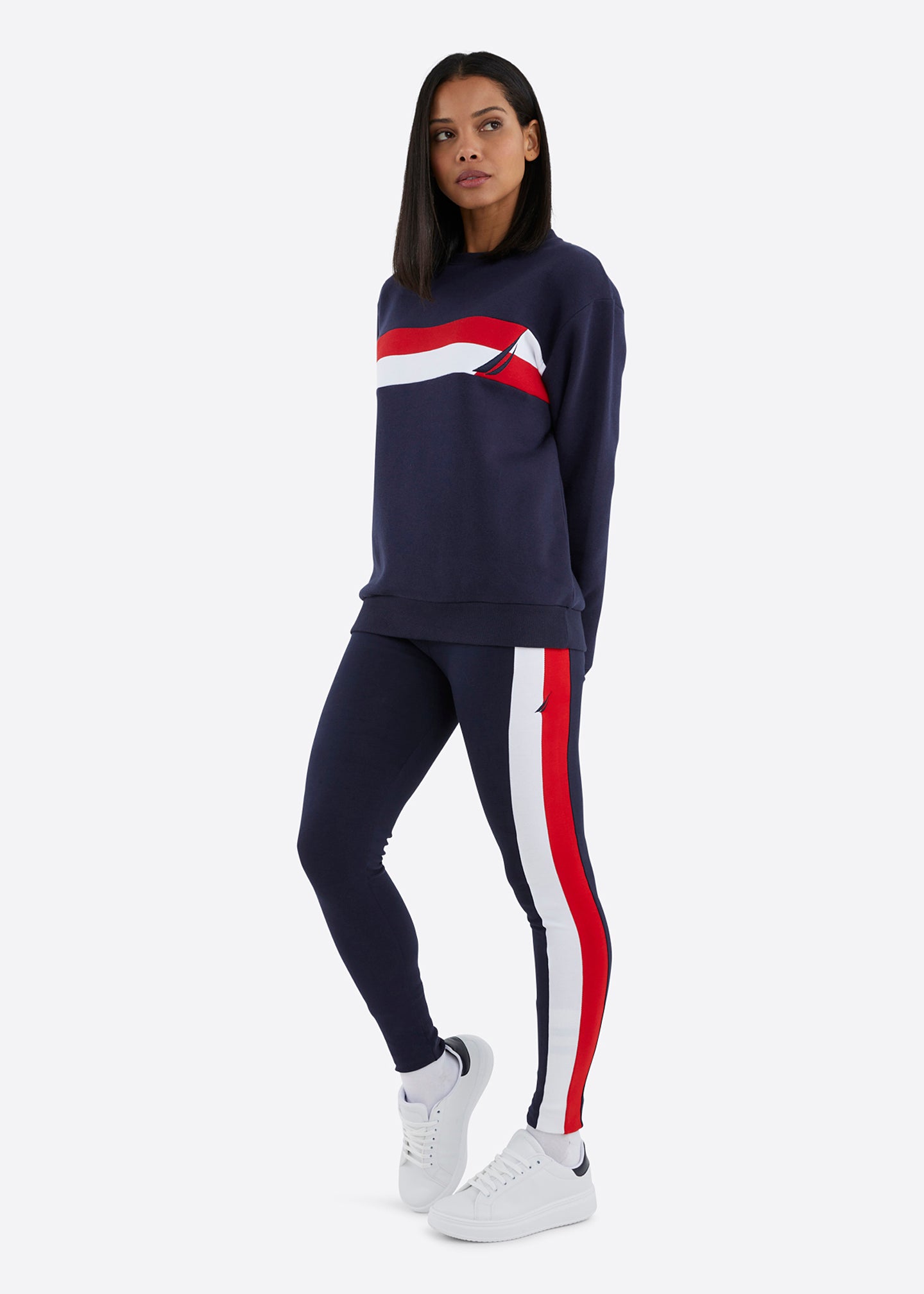 Nautica sweatshirt womens clearance