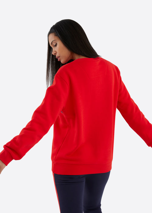Nautica Nina Sweatshirt - True Red  - Back