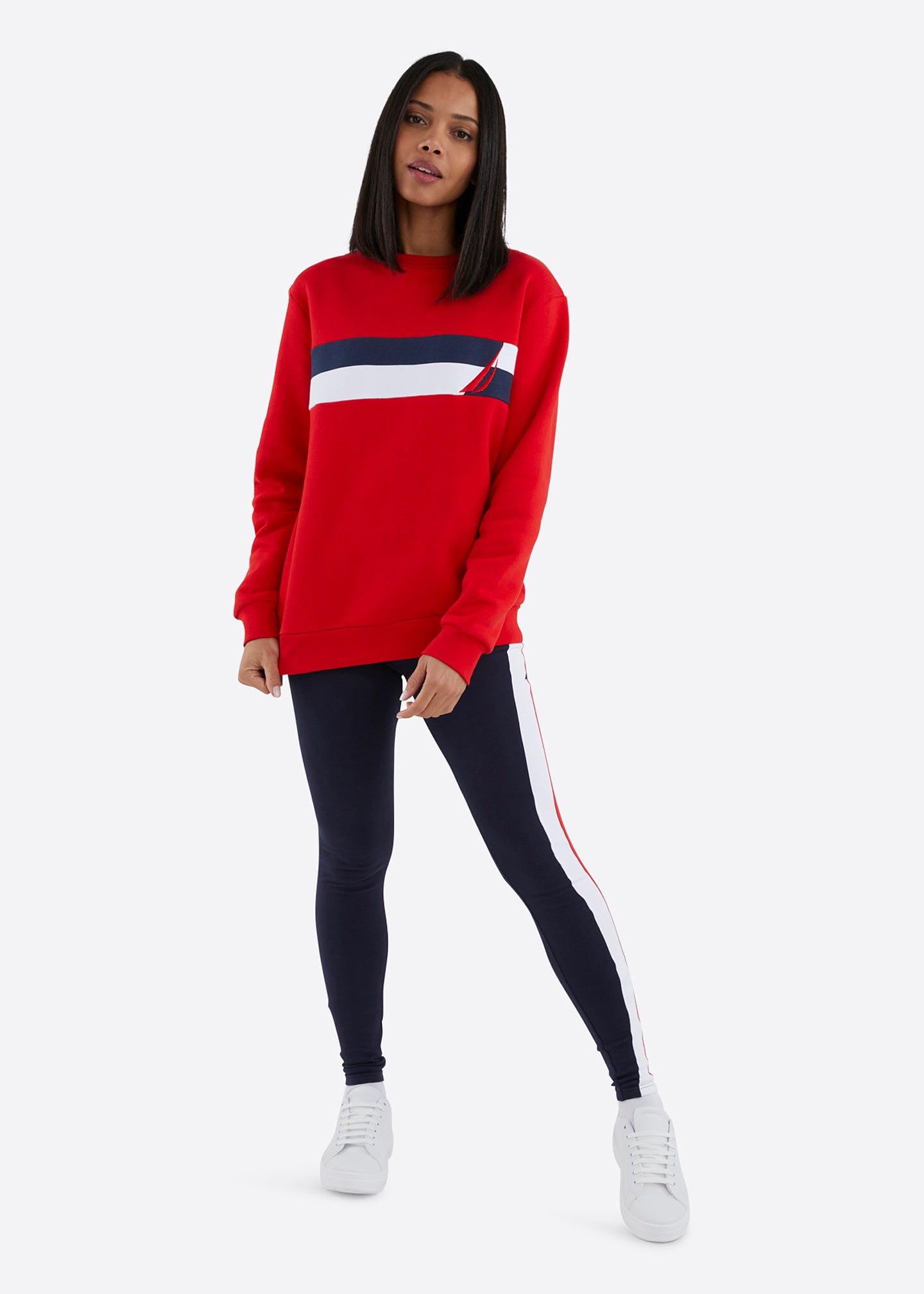 Nautica sweatshirt womens clearance