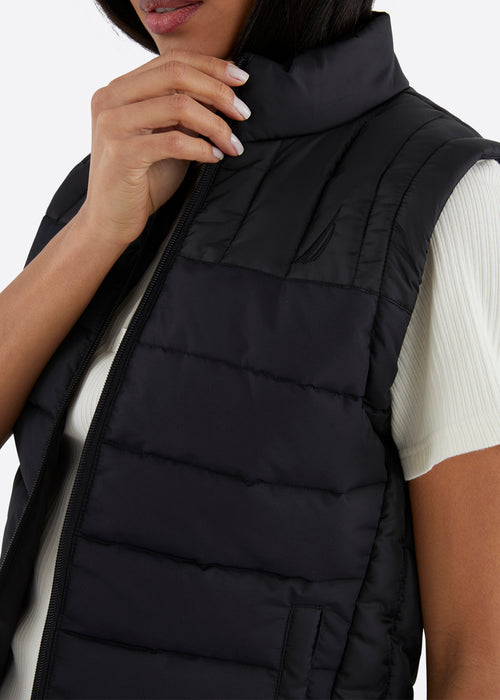 Nautica Hana Gilet - Black - Detail