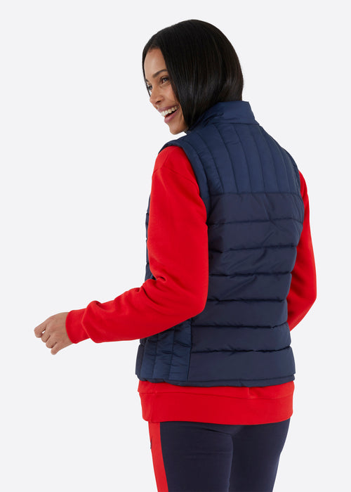 Nautica Hana Gilet - Dark Navy - Back