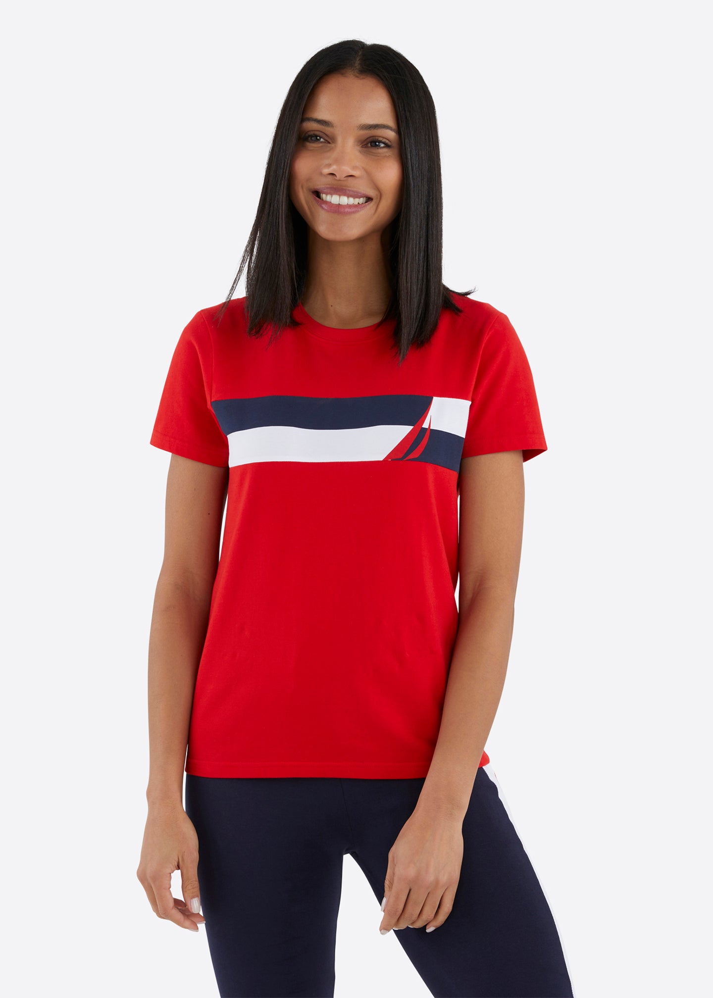 Nautica Alerie T-Shirt - True Red - Front