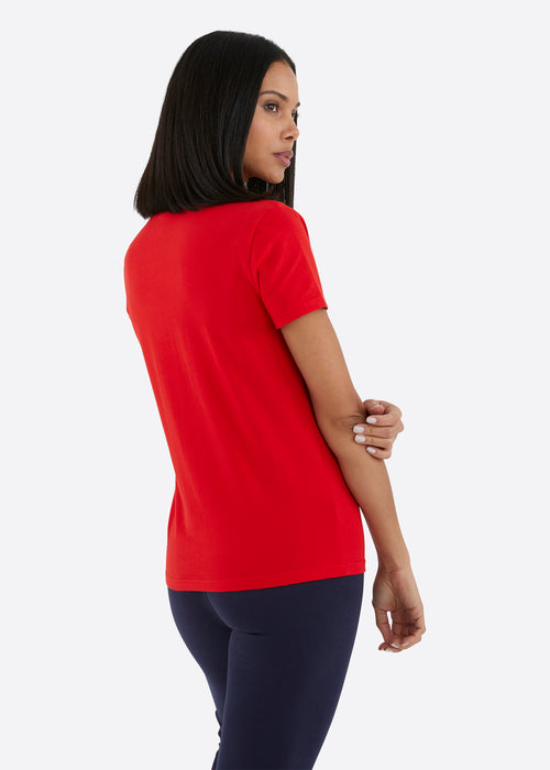 Nautica Alerie T-Shirt - True Red - Back