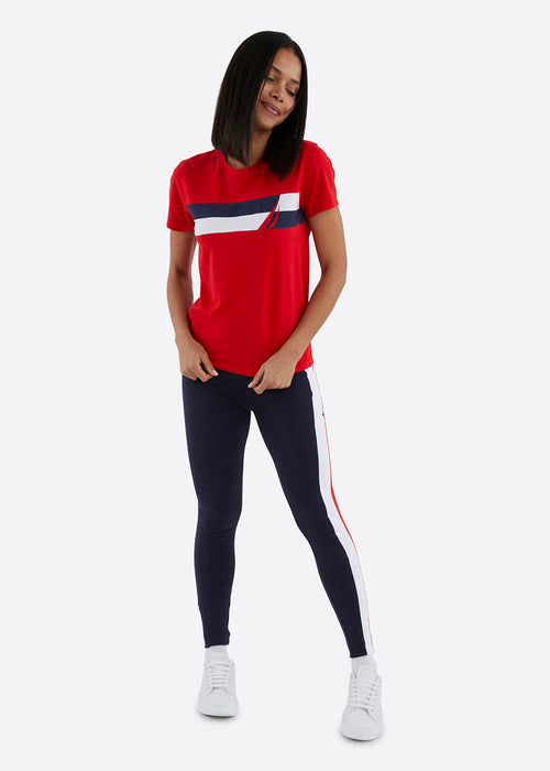 Nautica Alerie T-Shirt - True Red - Full Body