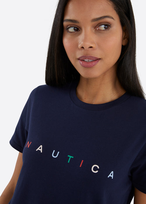 Nautica Bett T-Shirt - Dark Navy - Detail