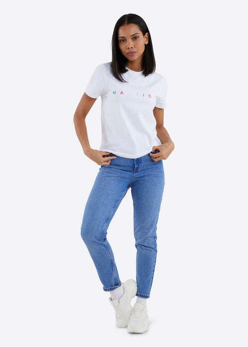 Nautica Bett T-Shirt - White - Full Body