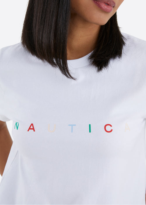 Nautica Bett T-Shirt - White - Detail