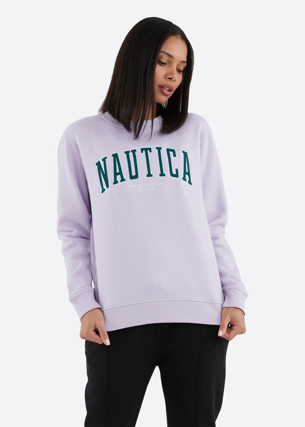Nautica sweatshirt womens clearance