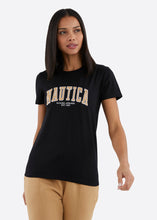 Load image into Gallery viewer, Nautica Emelie T-Shirt - Black - Front