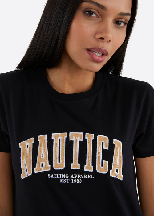 Nautica Emelie T-Shirt - Black - Detail