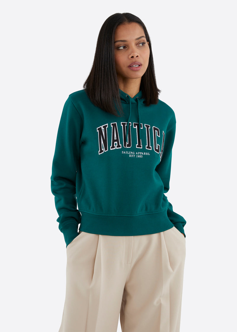 Willow Overhead Hoodie Dark Green Nautica