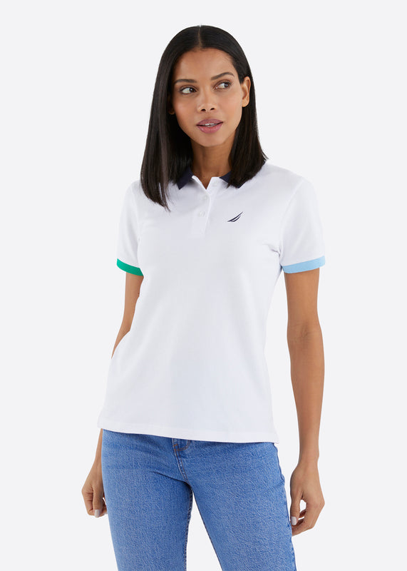 Nautica Freya Polo Shirt - White - Front