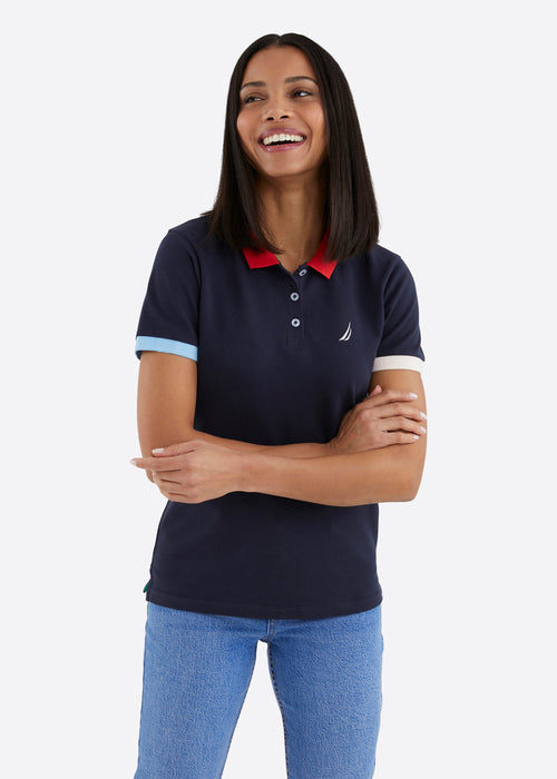 Nautica Freya Polo Shirt - Dark Navy - Front