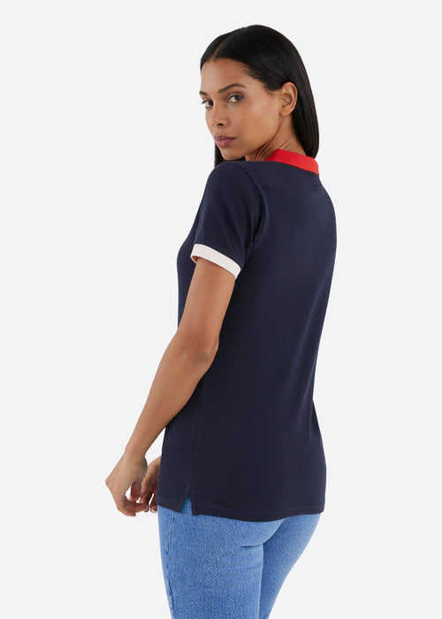 Nautica Freya Polo Shirt - Dark Navy - Back
