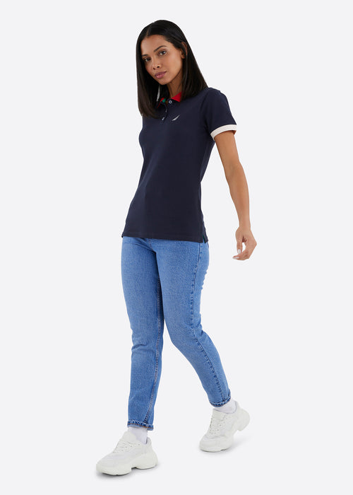 Nautica Freya Polo Shirt - Dark Navy - Full Body