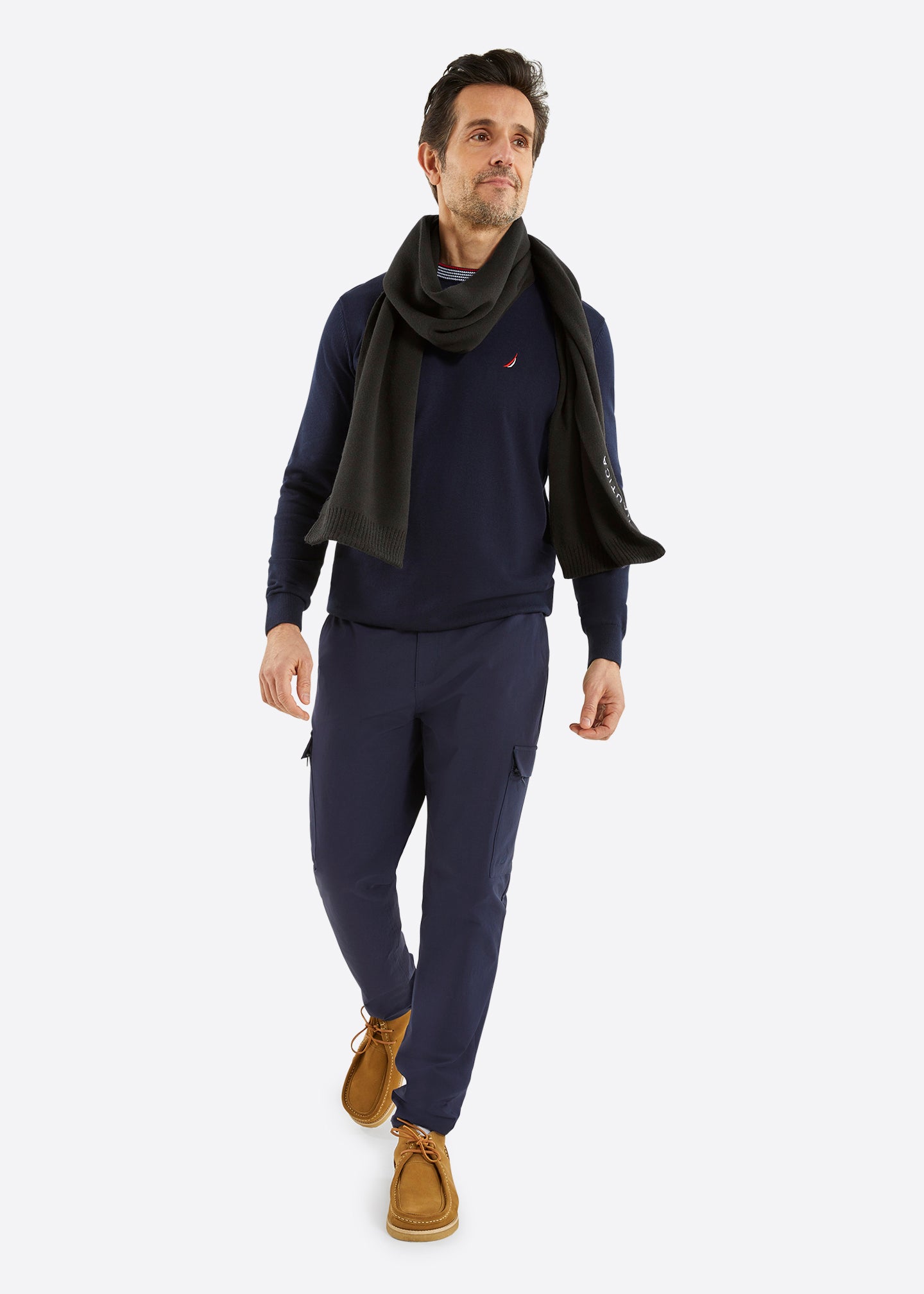 Nautica Century Scarf - Black - Full Body