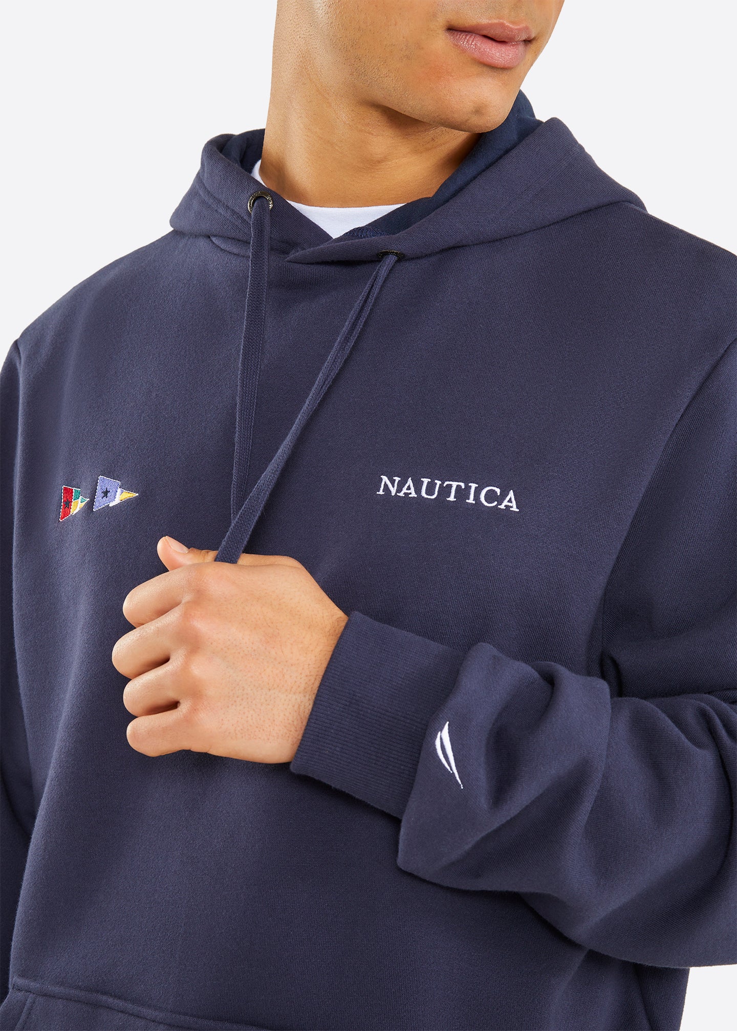 Nautica Demeter Big & Tall Overhead Hoody - Dark Navy - Detail