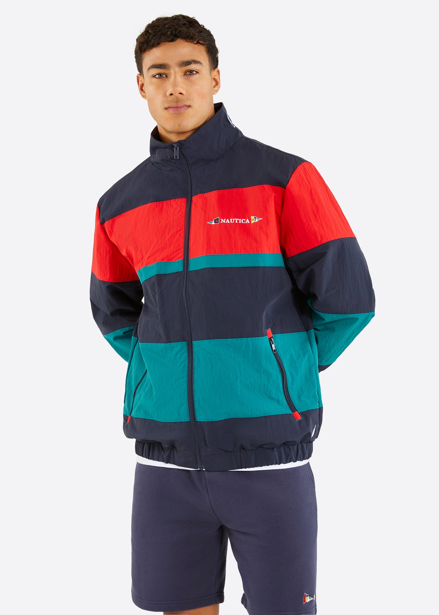 Nautica Erebus Full Zip Jacket - Dark Navy - Front