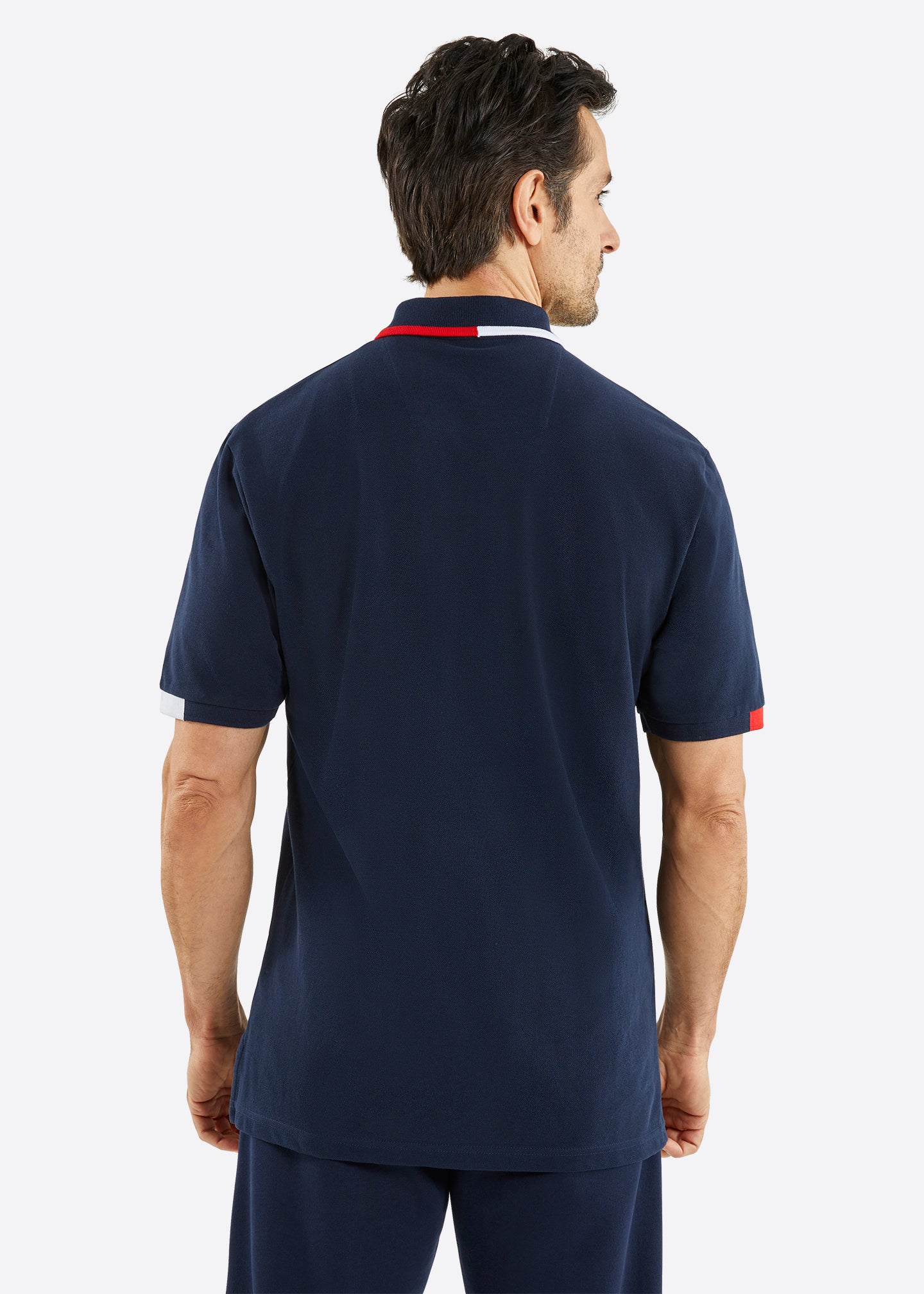 Nautica Alecto Big & Tall Polo Shirt - Dark Navy - Back